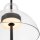 Suspension LED Métal Verre H : max. 348 cm Noir