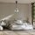 Suspension LED Métal Verre H : max. 348 cm Noir