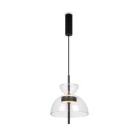 Suspension LED verre métal lumière blanc...
