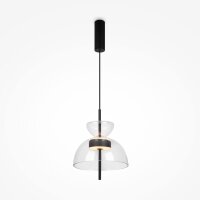 Suspension LED verre métal lumière blanc...