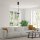 Suspension LED verre métal lumière blanc chaud 3000 K