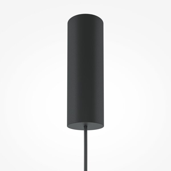 Suspension LED métal verre fumé H : max. 348 cm BRUNO