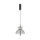 Suspension LED métal verre fumé H : max. 348 cm BRUNO