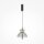 Suspension LED métal verre fumé H : max. 348 cm BRUNO
