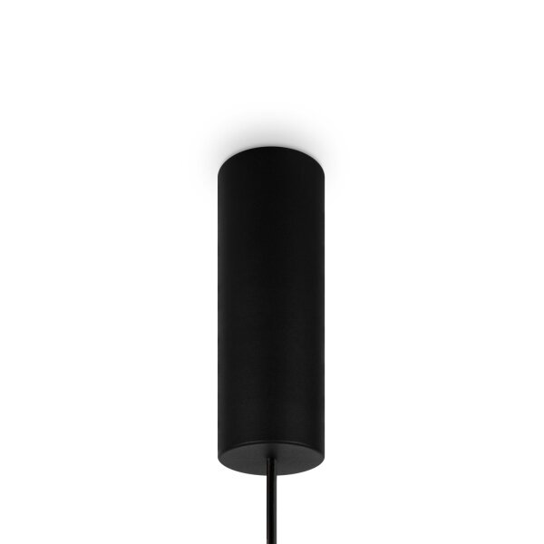 Lampe à suspendre LED métal verre H : max. 358 cm noir BRUNO