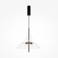 Lampe à suspendre LED métal verre H : max....