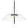 Lampe à suspendre LED métal verre H : max. 358 cm noir BRUNO