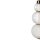 Suspension LED métal verre 14,7 cm de large en or blanc