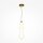 Suspension LED métal verre L : 14,7 cm H : max. 169 cm