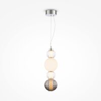 Lampe à suspendre métal verre LED largeur...