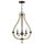 Lustre en bois massif profondeur jusqu&agrave; 3,3m salon antique