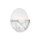 Applique LED verre métal 3000 K blanc chaud 200 lm ronde