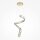 Suspension LED métal blanc chaud 3000 K 3300 lm Moderne