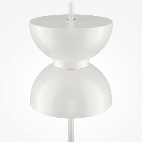 LED Lampadaire verre métal blanc chaud 3000 K 1300 lm rond