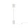 LED Lampadaire verre métal blanc chaud 3000 K 1300 lm rond