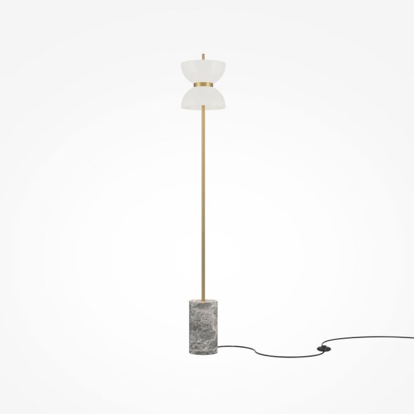 Lampadaire LED métal verre 145 cm rond 1300 lm Moderne