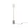 Lampadaire LED métal verre 145 cm rond 1300 lm Moderne