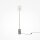 Lampadaire LED métal verre 145 cm rond 1300 lm Moderne