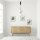 Suspension métal verre LED Ø 22 cm H : max. 350 cm