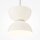 Lampe à suspendre LED métal verre D : 22 cm H : max. 350 cm Blanc
