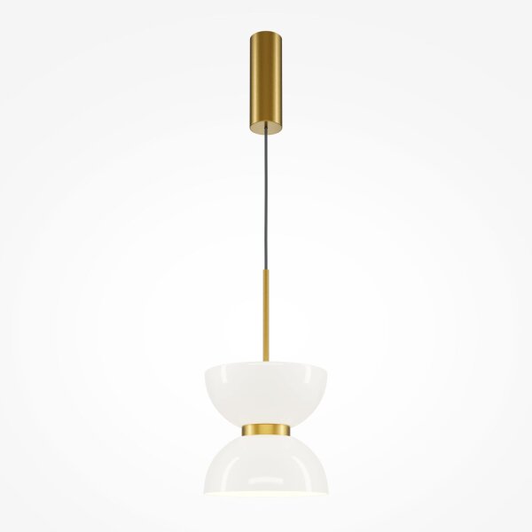 Lampe à suspendre métal verre LED D : 22 cm H : max. 350 cm