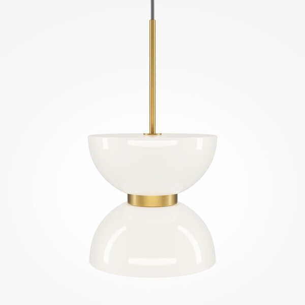 Lampe à suspendre métal verre LED D : 22 cm H : max. 350 cm