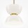 Lampe à suspendre métal verre LED D : 22 cm H : max. 350 cm