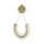 Applique murale LED aluminium verre 133,1 cm de haut en or