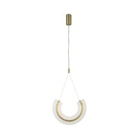 Lampe LED à suspendre aluminium verre H : max....