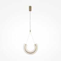 Lampe LED à suspendre aluminium verre H : max....