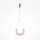 Lampe LED à suspendre aluminium verre H : max. 186,5 cm 350 lm