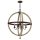 Lustre design ESITEESH &Oslash;61cm bois m&eacute;tal antique