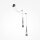 Applique murale LED métal verre Up Down 228,9 cm de haut chrome