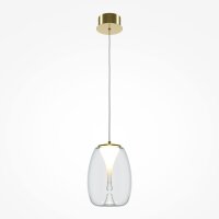 Lampe à suspendre LED aluminium verre D : 20 cm...