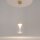 Lampe à suspendre LED aluminium verre D : 20 cm rond en or