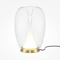 Lampe de table aluminium verre LED Ø 20 cm 27,2 cm...