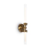 Lampe LED pour miroir métal verre H : 56,6 cm en...