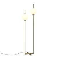 Lampadaire LED métal verre hauteur 150 cm en...