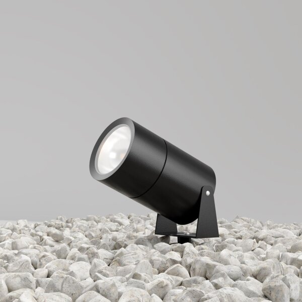 Lampe dallée LED aluminium verre 22,2 cm avec piquet de terre