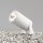 Lampe dallée LED avec piquet de terre verre aluminium IP65 blanc
