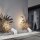 Lampe dallée LED avec piquet de terre verre aluminium IP65 blanc