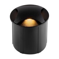 Luminaire encastré mural aluminium LED IP65 rond D...