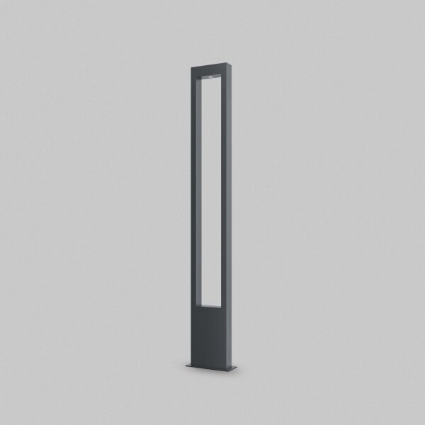 Luminaire dallée LED IP65 150 cm graphite carré