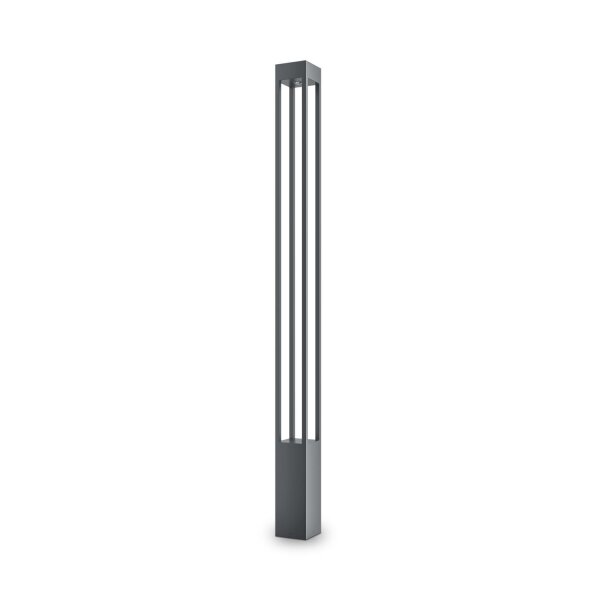 Luminaire dallée métal LED IP65 150 cm graphite carré