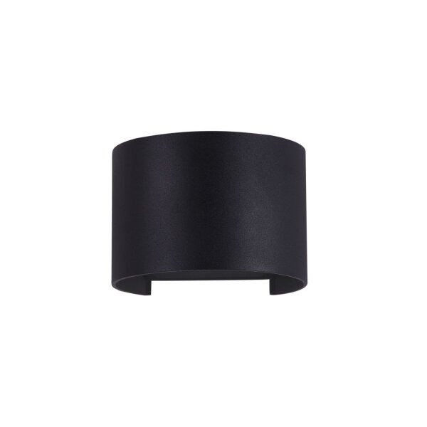 Lampe LED dextérieur murale métal IP54 Up Down 400 lm noir