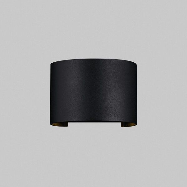 Lampe LED dextérieur murale métal IP54 Up Down 400 lm noir