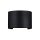 Lampe LED dextérieur murale métal IP54 Up Down 400 lm noir