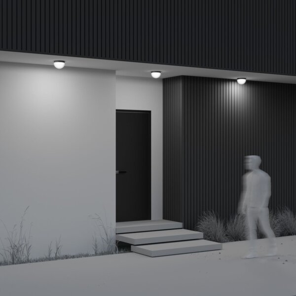 Lampe dextérieur LED aluminium IP65 3000 K lumière blanc chaud