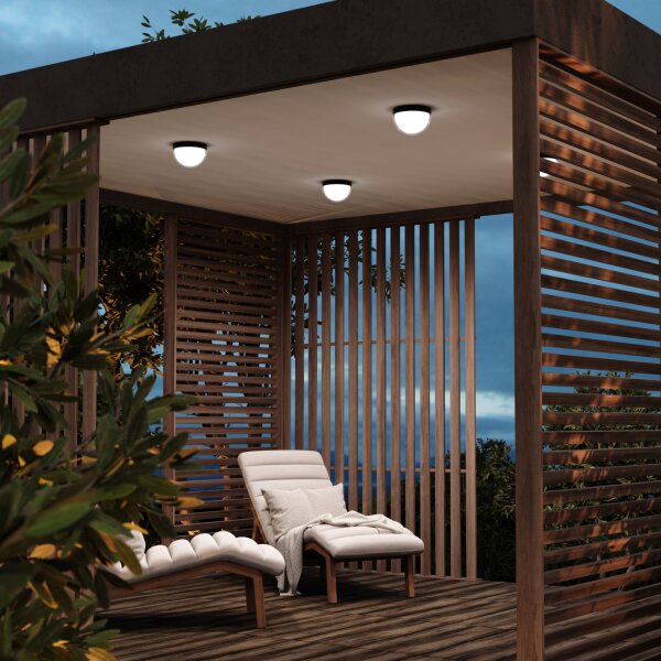 Lampe dextérieur LED aluminium IP65 3000 K lumière blanc chaud