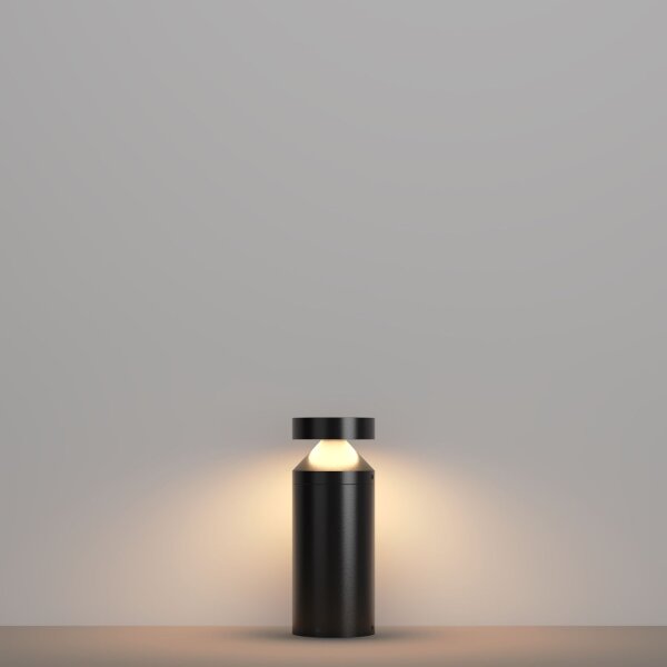 Borne déclairage LED aluminium IP65 hauteur 30 cm graphite